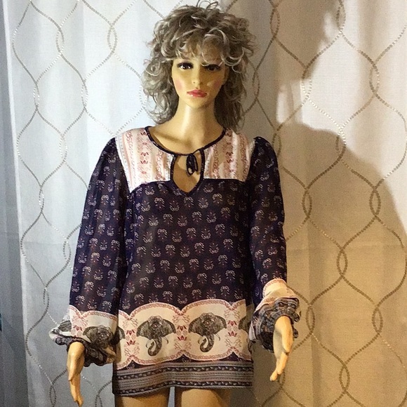 rue21 boho festival blouse - Picture 1 of 8